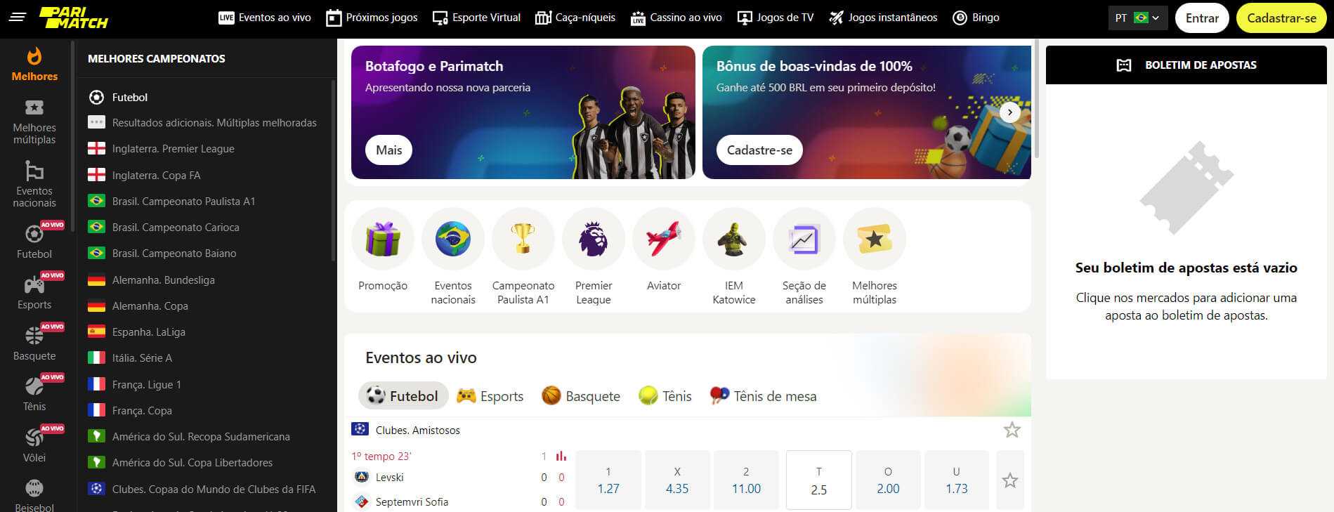 Parimatch: Melhor site de apostas com Bitcoin para esportes virtuais